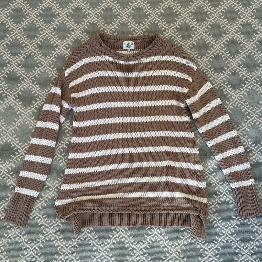 HiHo Crew sweater striped L